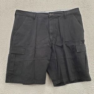 Wrangler Shorts Mens 42 Regular Black Cargo Outdoor‎ Pockets 9" inseam